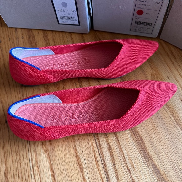 Rothy's The Point in Flame, with box - Picture 7 of 13